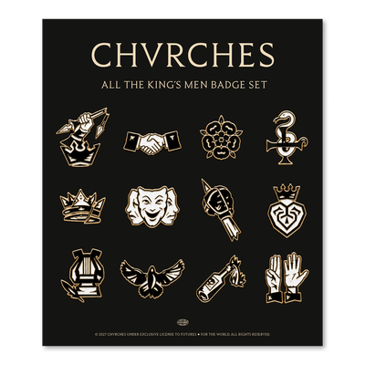 Merch - CHVRCHES - All The King's Men Icon Badge Set