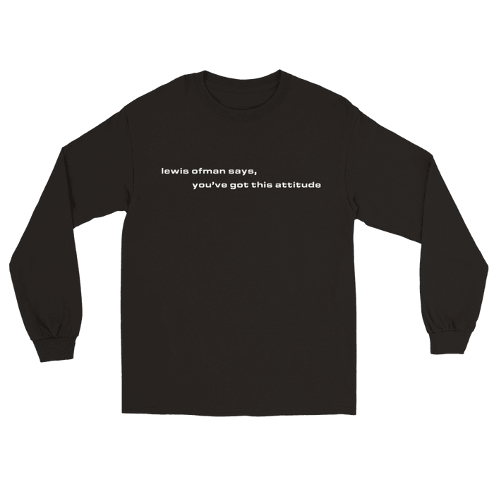 Merch - Lewis Ofman - T-shirt "Attitude"