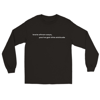 Merch - Lewis Ofman - T-shirt "Attitude"