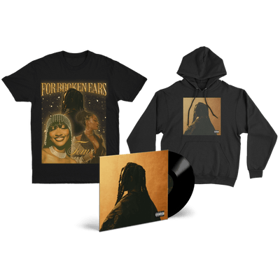 Vinyl -  Tems - For Broken Ears - Vinyl, Hoodie & Tee Bundle