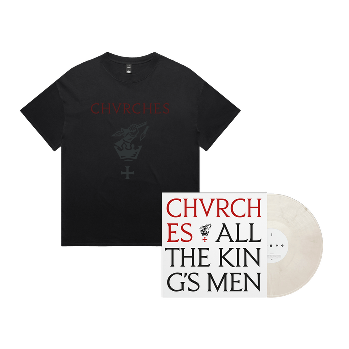 Bundle - CHVRCHES - All The King's Men Earl Grey Cream + Choose Your Tee Bundle (hover)