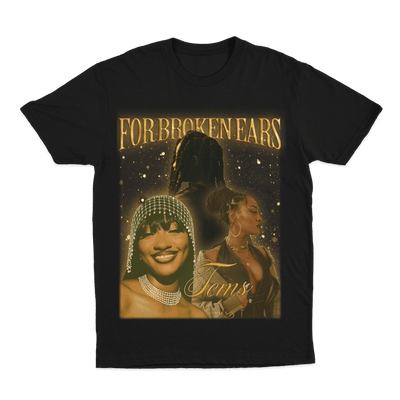 Merch -  Tems - For Broken Ears - Vintage Tee