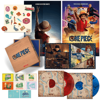 Vinyl - One Piece: Into the Grand Line (Soundtrack from the Netflix Series) - 2LP Deluxe Boxset (Red & Blue Marble Vinyl)