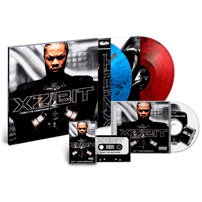 Vinyl - Xzibit - Man Vs Machine [Full Pack - Blue and Red Marble] 
