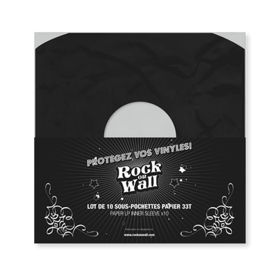 Project - Paper inner sleeve (33rpm black x10) - Sous pochette papier (33T Noire x10)