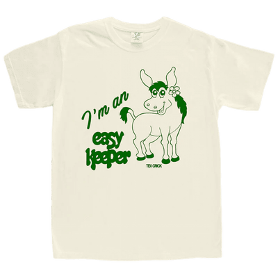 Vinyl - Tex Crick - EASY KEEPER IVORY MULE T-SHIRT