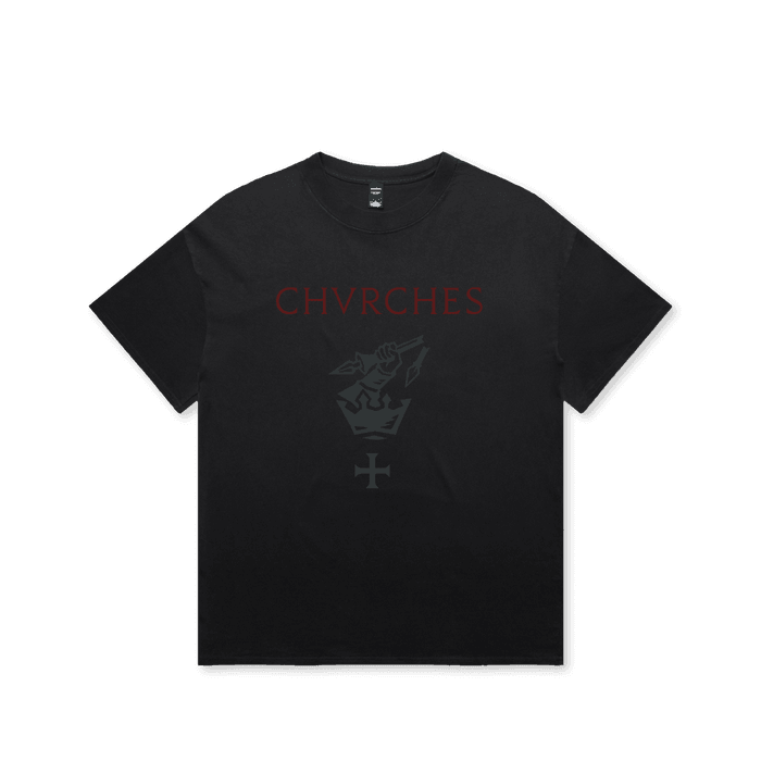 Merch - CHVRCHES - All The King's Men Icon Tee Black